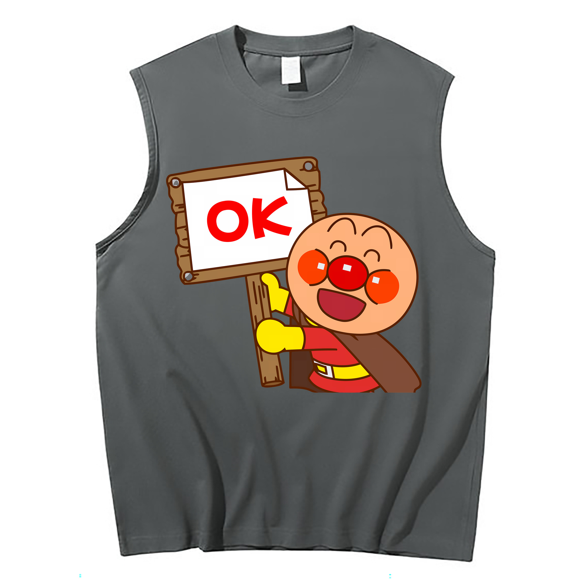 （画像用） アンパンマン Anpanman コットン100％タンクトップ（フロントプリント）